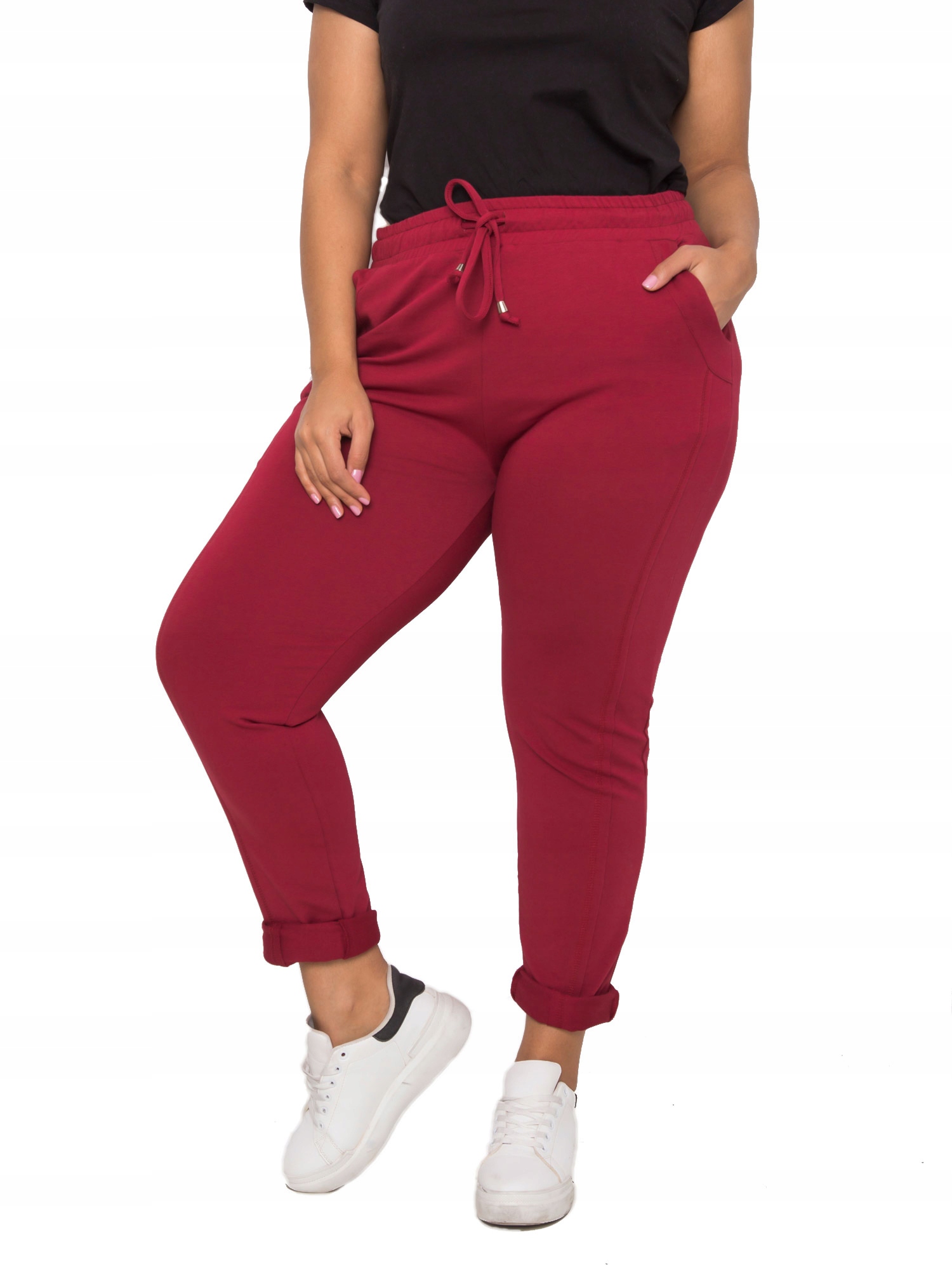 

Bawełniane Spodnie Dresowe damskie Plus Size - 2XL