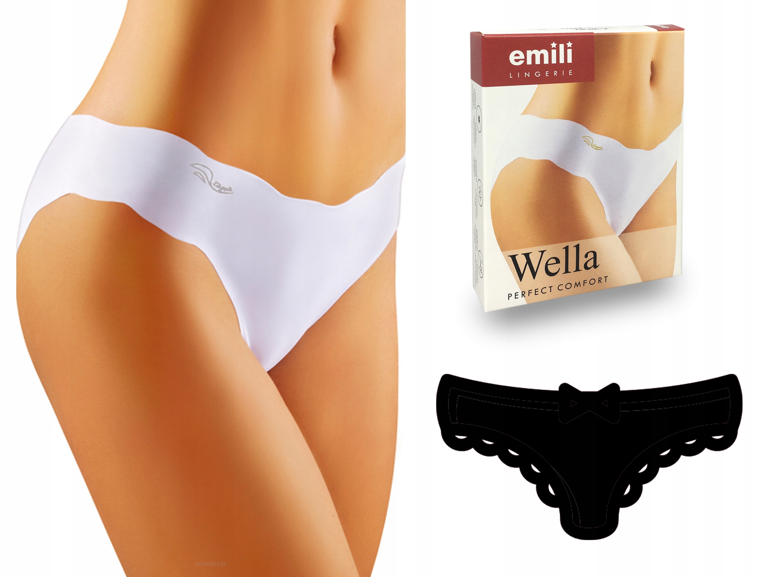 

Wella Laserowo Cięte Figi Emili czarny XL