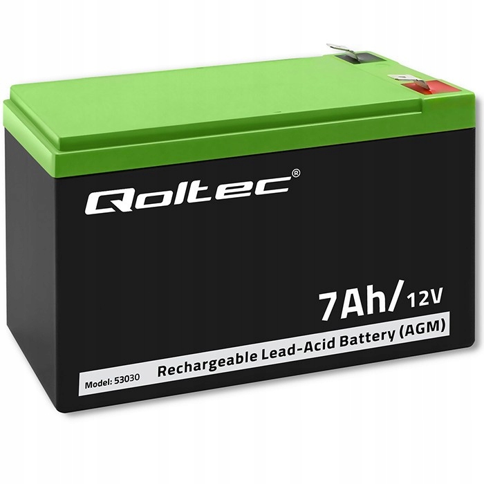 Akumulator żelowy 12V 7Ah max.72A Agm