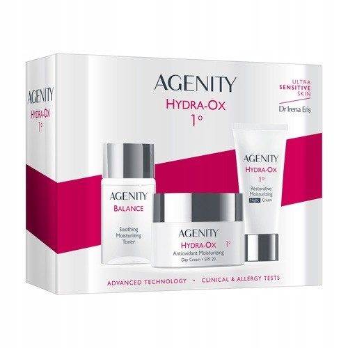 Zestaw Agenity Hydra-ox 1, krem na dzień Spf 20, 50 ml krem na noc, 25 ml
