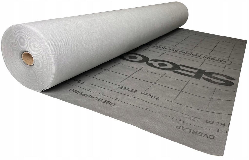 Membrána Fólie Na Střechu Secco Větroizolace 170g 1,5mx20mb 30m²