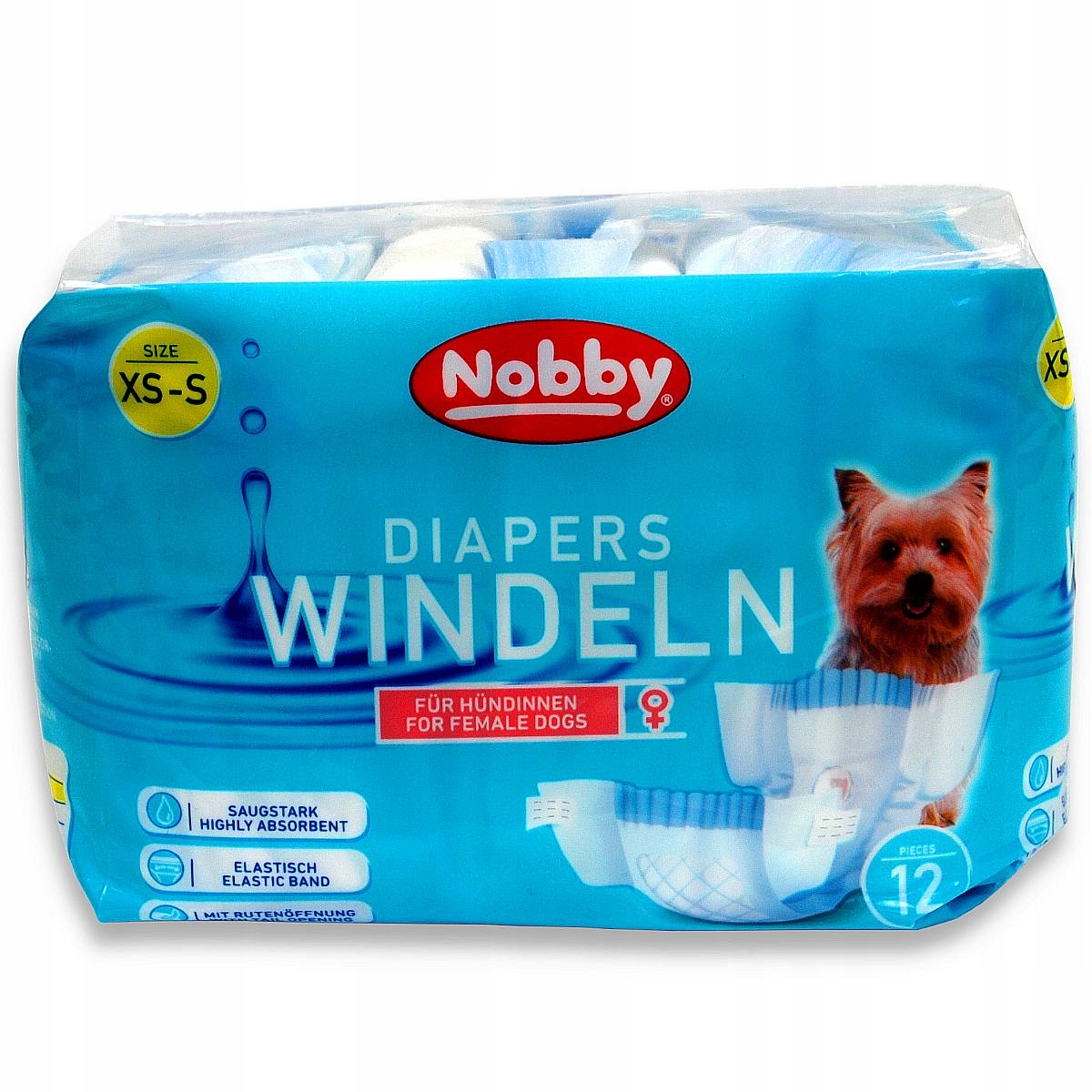 

Pieluchy dla psa na nietrzymanie moczu Nobby Xs-s