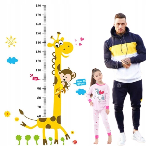 

Miarka Wzrostu Naklejka Ścienna Dla Dzieci 180cm