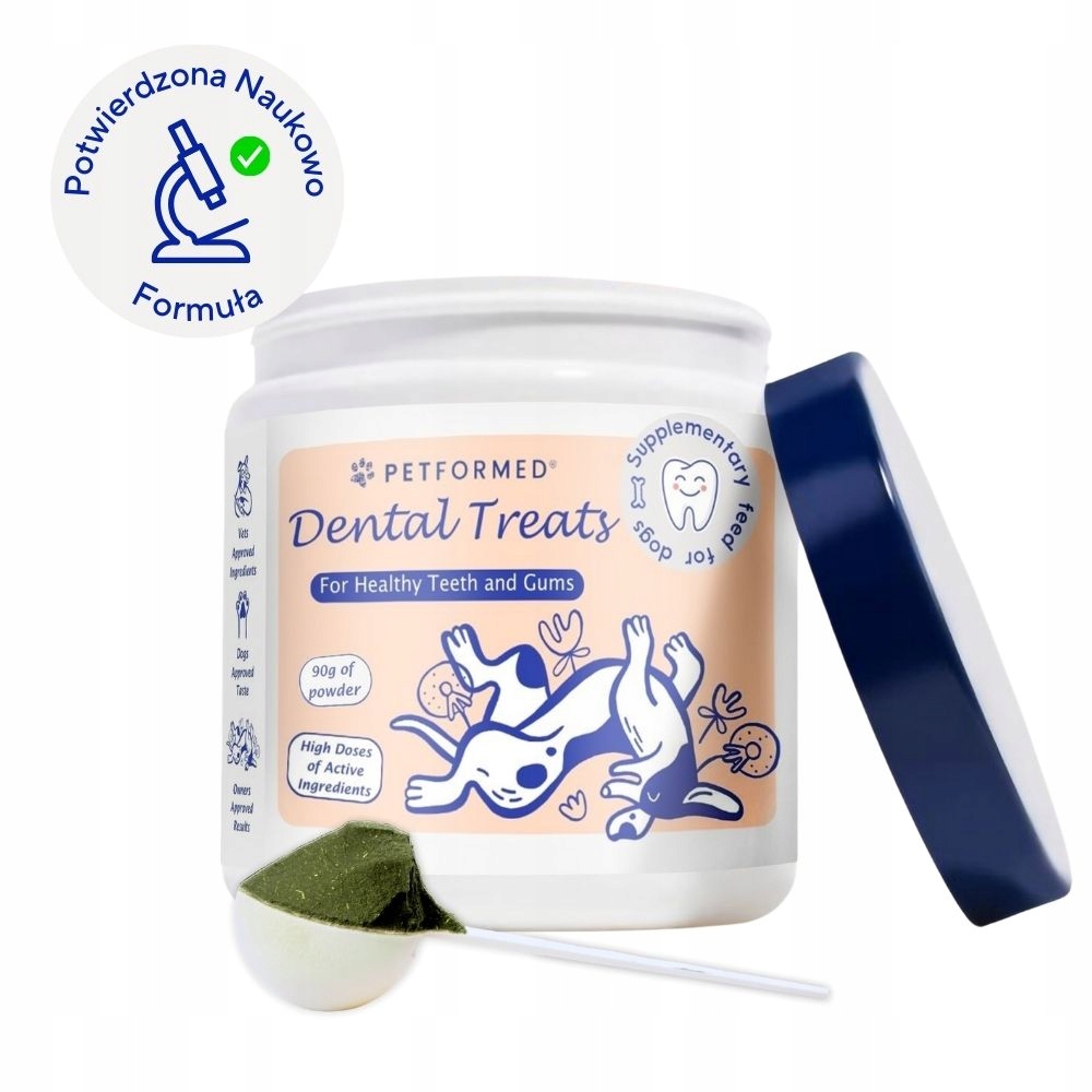 Levně Petformed Dental Treats Doplněk na čisté zuby pro psy ve formě prášku