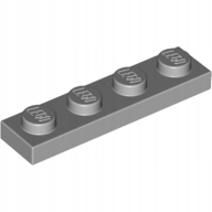 

4You Lego 3710 Płytka 1X4 Jasno Szary (2szt)
