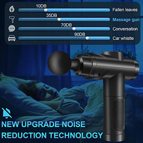 MASSAGEPISTOLE Pistolet Do Masażu Mięśni 30 Prędkości LCD 10 Głów — miniatura 7