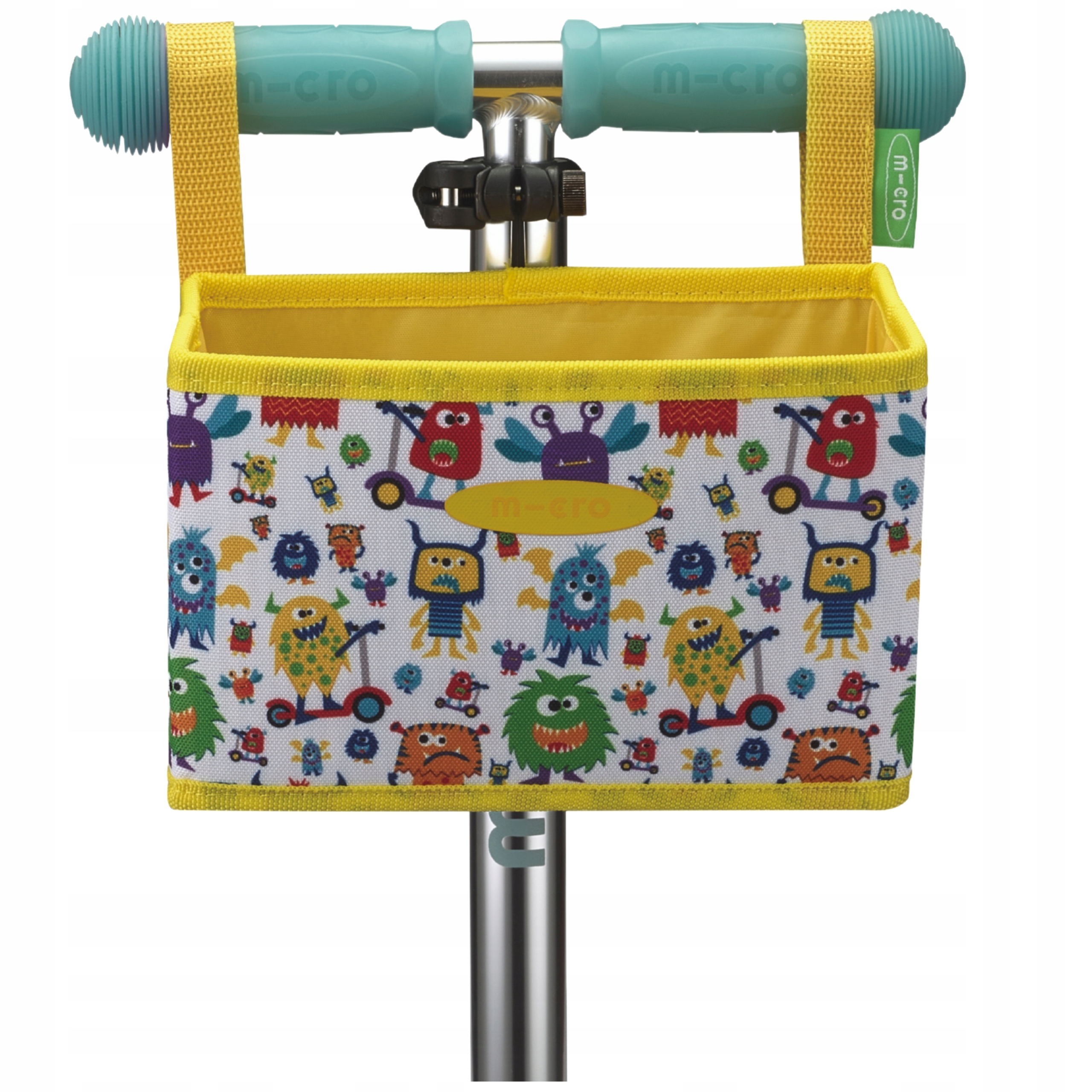 Koszyk na Rower lub Hulajnogę Micro Składany Motyw Potwory