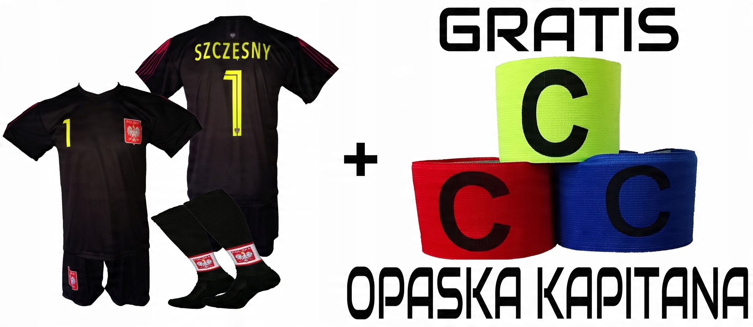 

Szczęsny strój komplet sportowy getry Polska 122