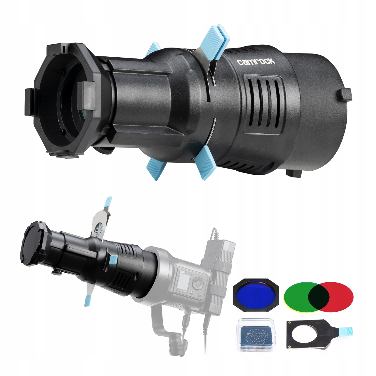 Strumienica Led Modyfikator Światła Fotograficzny Bowens 20 Filtrów Camrock