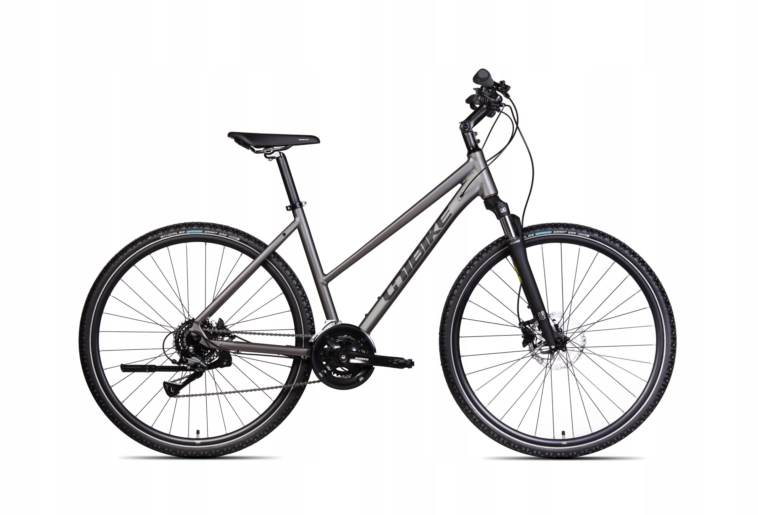 Rower crossowy Unibike Flash Lds rama21" koło 28 cali grafitowy rok 2025