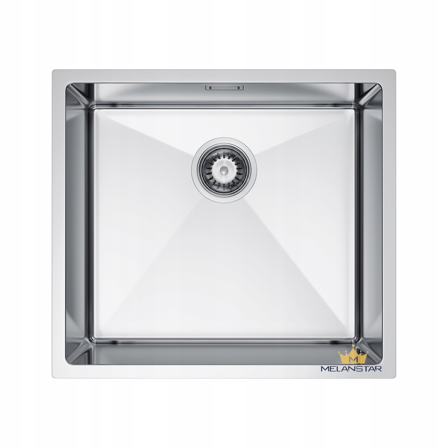 Kuchyňský dřez Inox ocelový 44x44 se sifonem