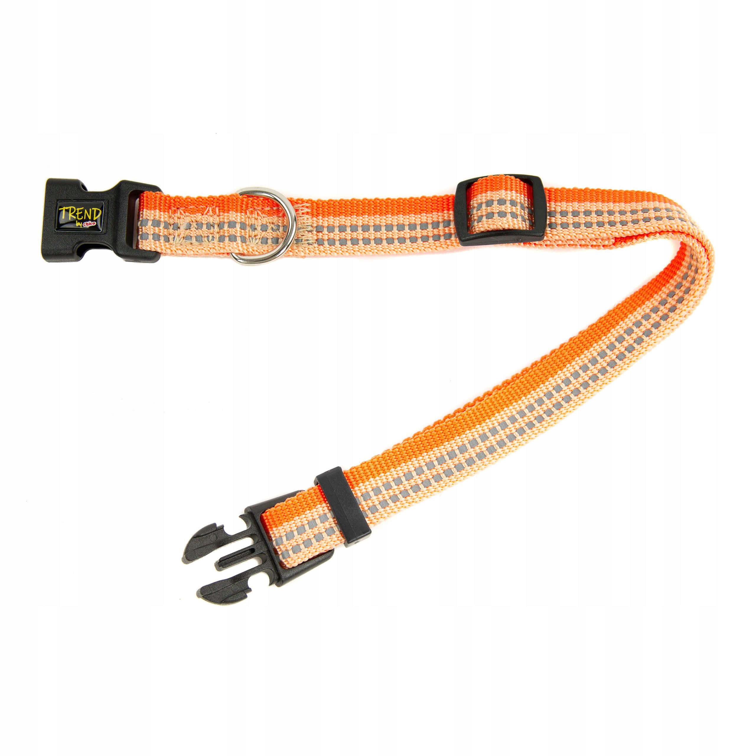 

Trend Obroża dla psa Stripe odblask Pomarańcz 15mm
