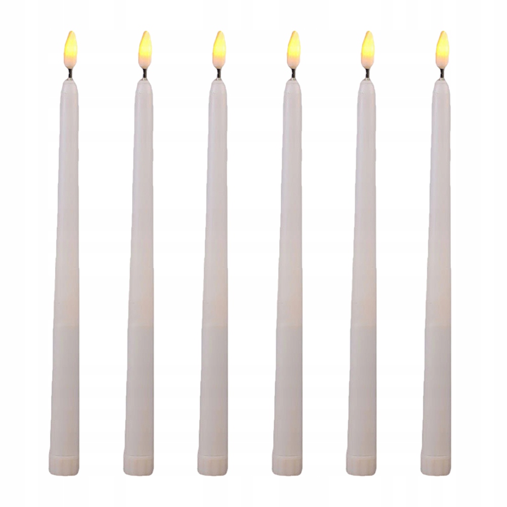 6 SZTUK DŁUGICH ŚWIECZEK LED NA IMPREZĘ HALLOWEENOWĄ