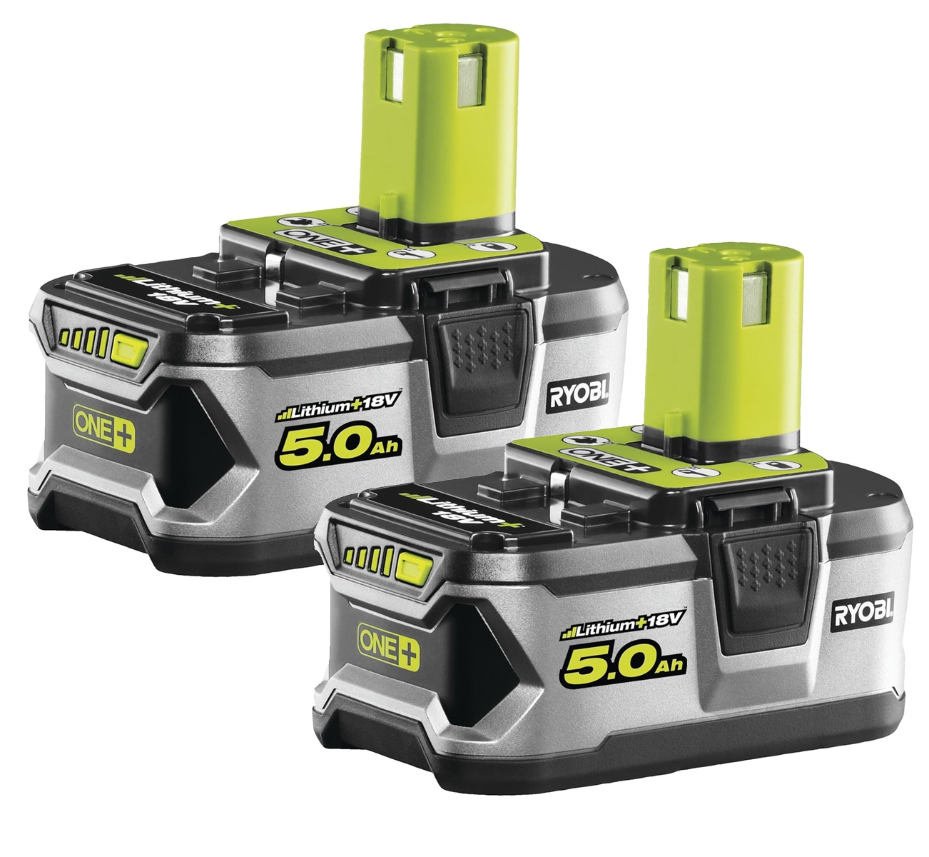 2x Akumulátor 5Ah 18V One+ Li-ion Originální Ryobi