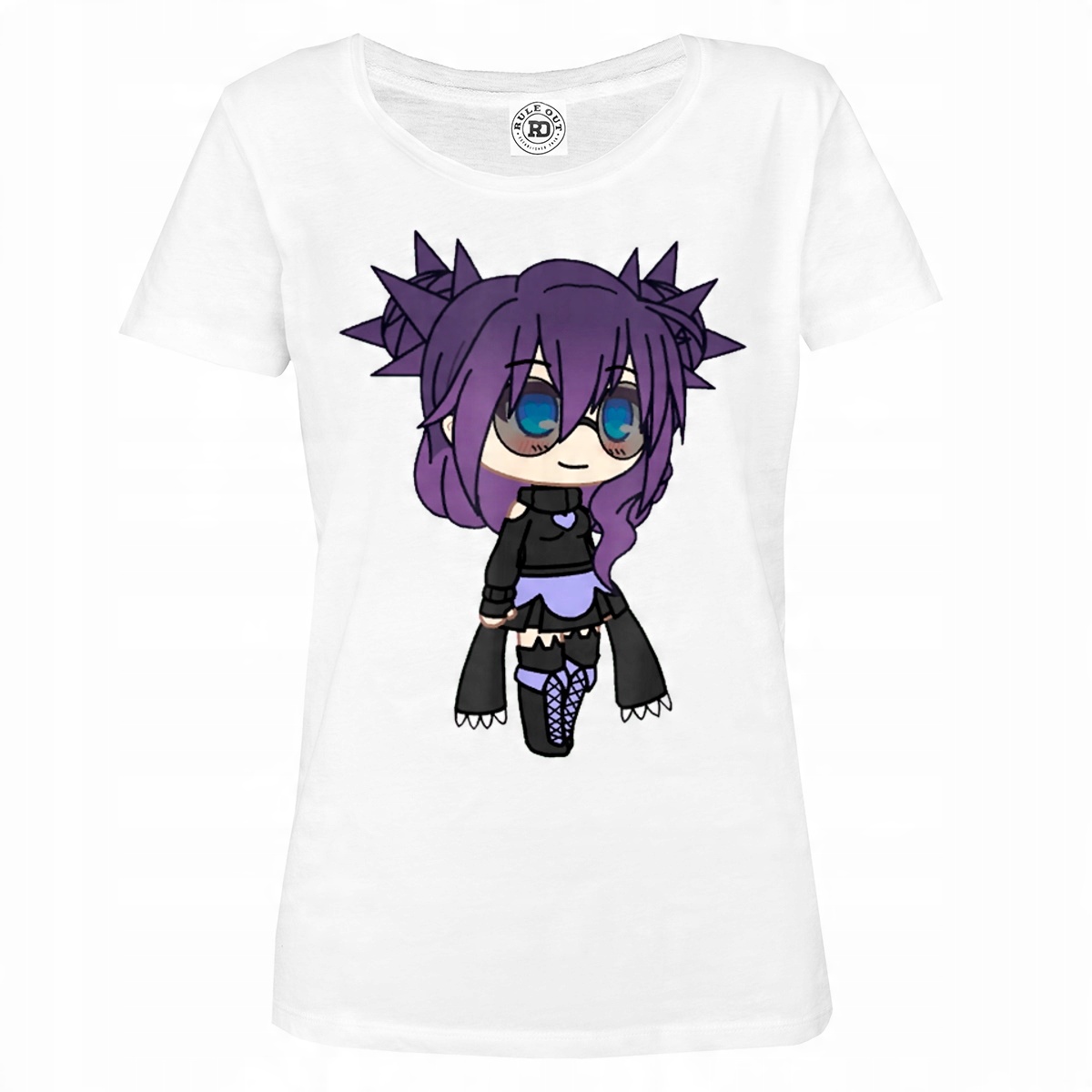 

Damska Koszulka Kwaii Anime Girl Pastel Punk Manga