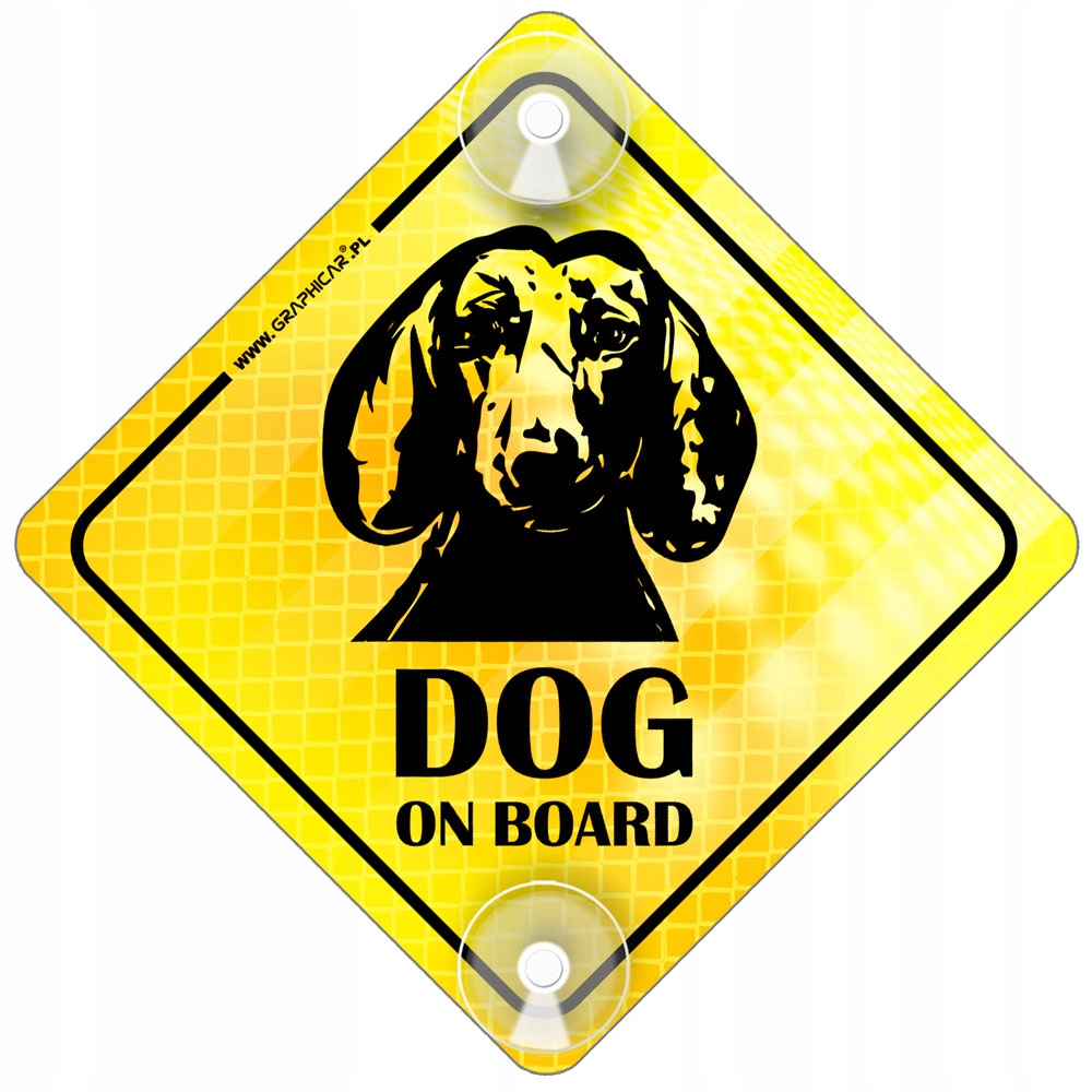 

Tabliczka Odblaskowa Pies Na Pokładzie Przyssawki