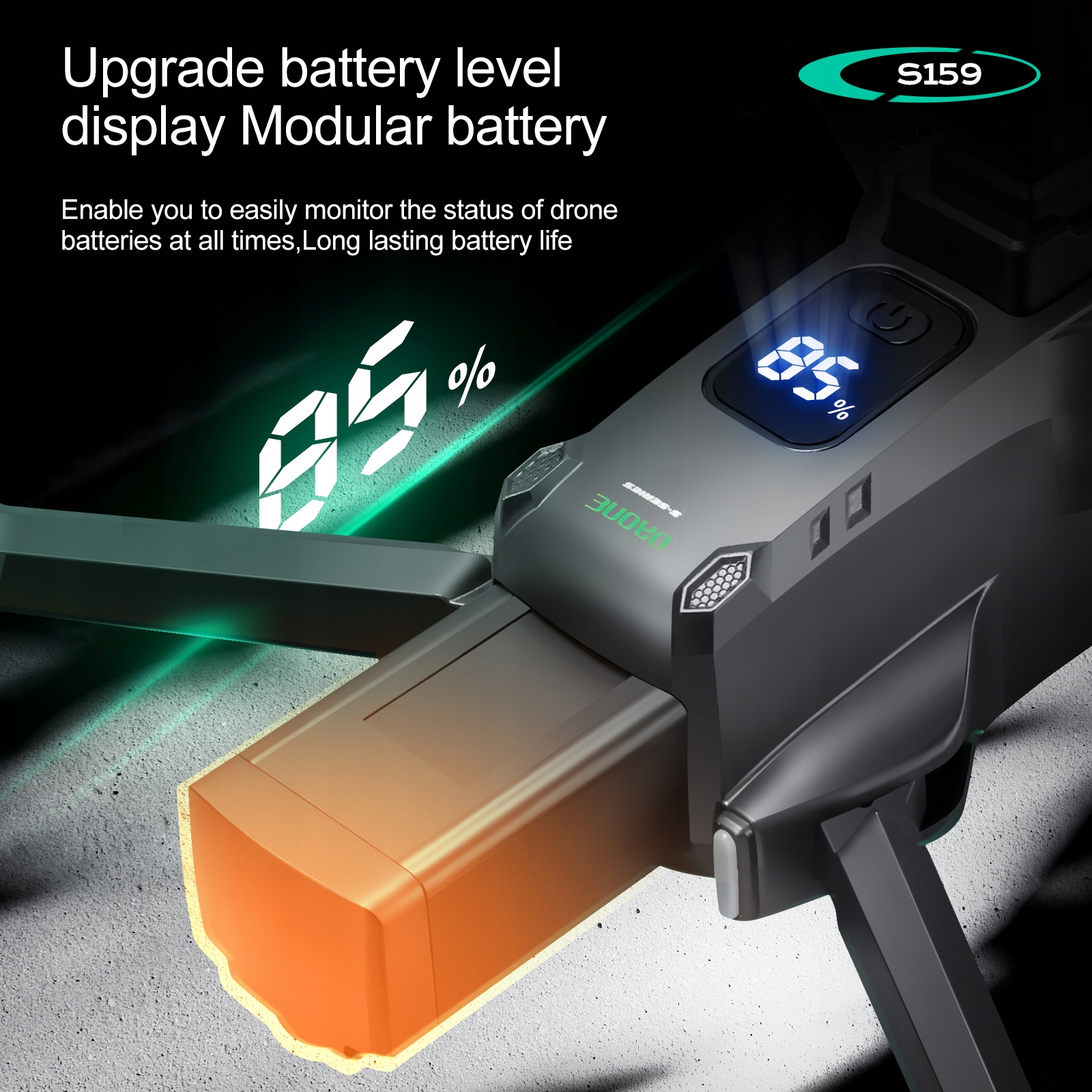 Dronas S159 Dronas su valdymo pultasem zdalnego ekranu 5G, GPS, unikanie przeszkód, podwójny – skirtinga komplektacija 7 nuotrauka 15