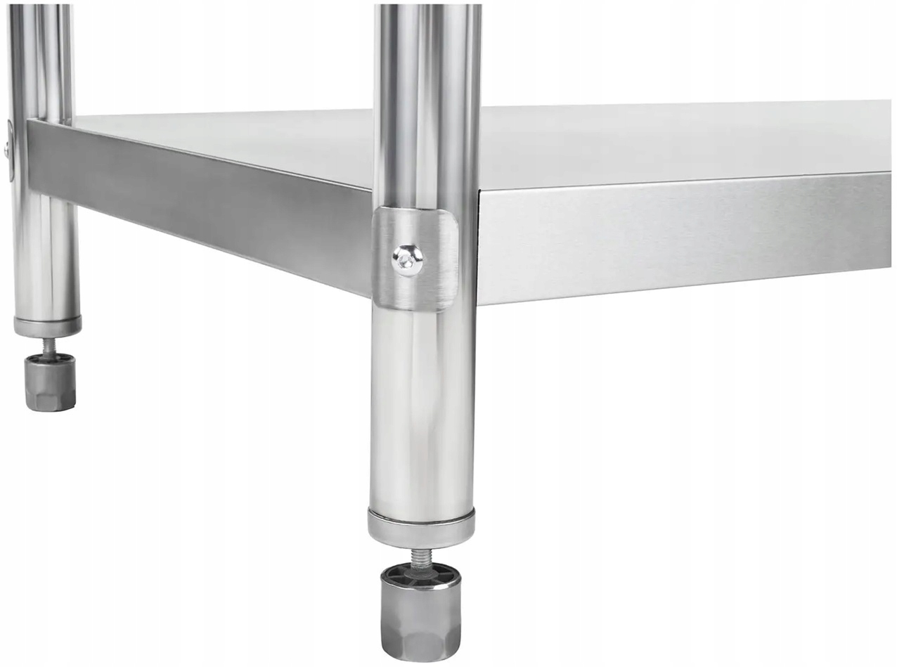 Stół nierdzewny z rantem półką 100x70 Royal Catering RCAT-100/70-N 10011091