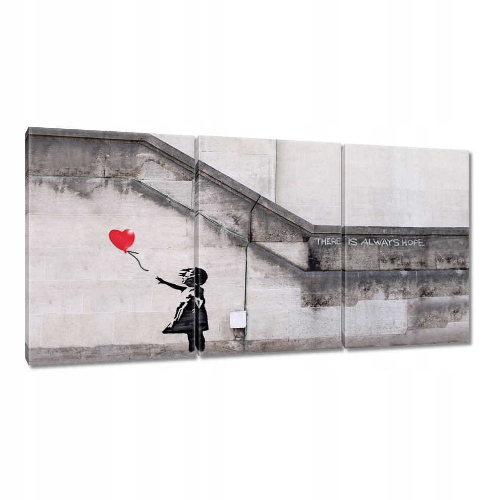 

Obrazy 240x120 Banksy Dziewczyna Balonik