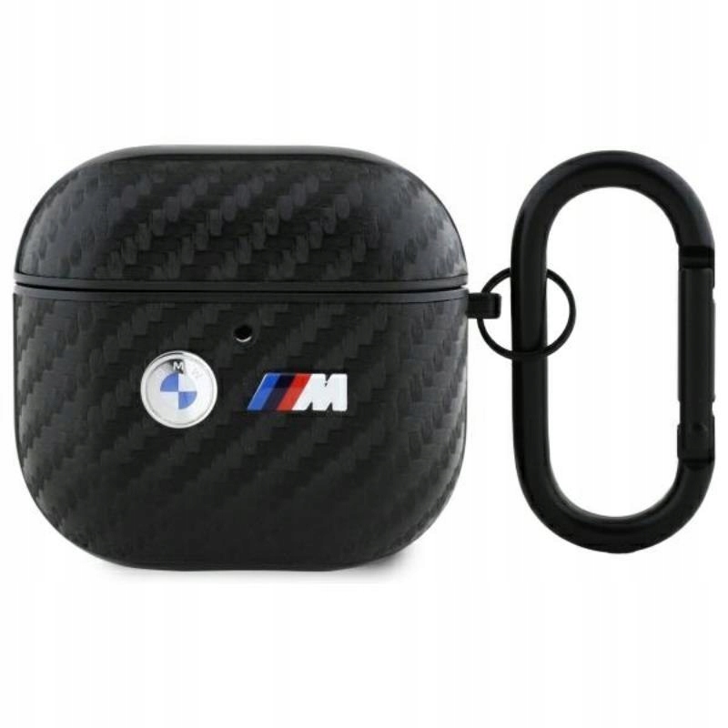 Bmw Carbon Double Metal Logo Pouzdro pro AirPods 4 (černé)
