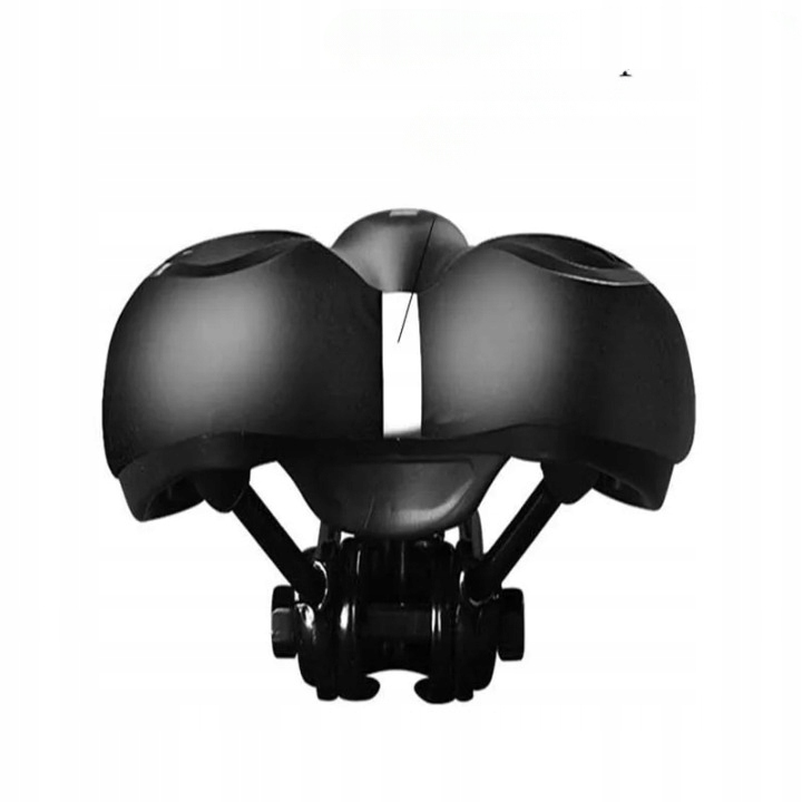 2 x SIODEŁKO ŻELOWE ROWEROWE MĘSKIE DAMSKIE WYGODNE SPORTOWE z ODBLASKIEM Kolor dominujący czarny