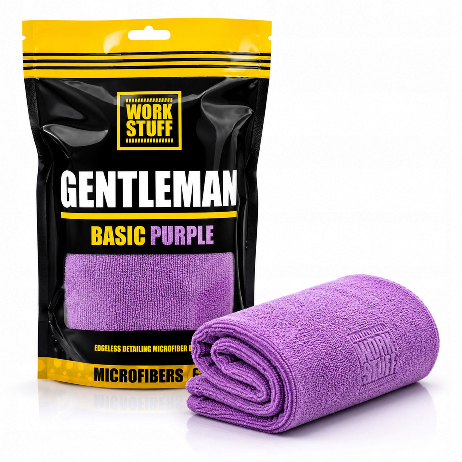 Work Stuff Gentleman Basic Purple Mikrofibra Bez Obszycia 40X40CM