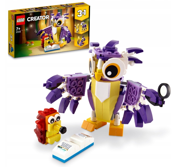 

Klocki Lego Creator 3w1 leśne stworzenia sowa jeż