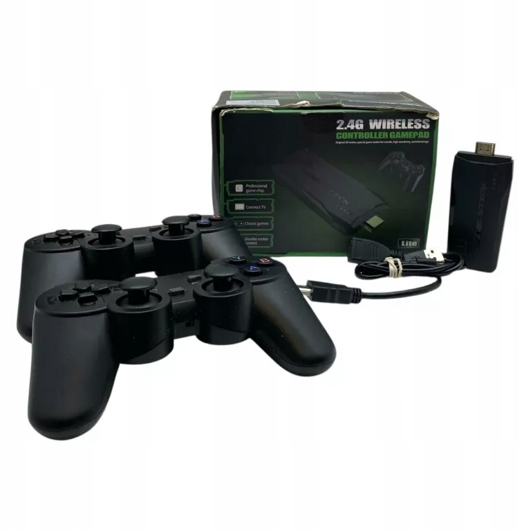 Retro Konsola 2,4 G Wireless Controler Gamepad Komplet 2X Pad
