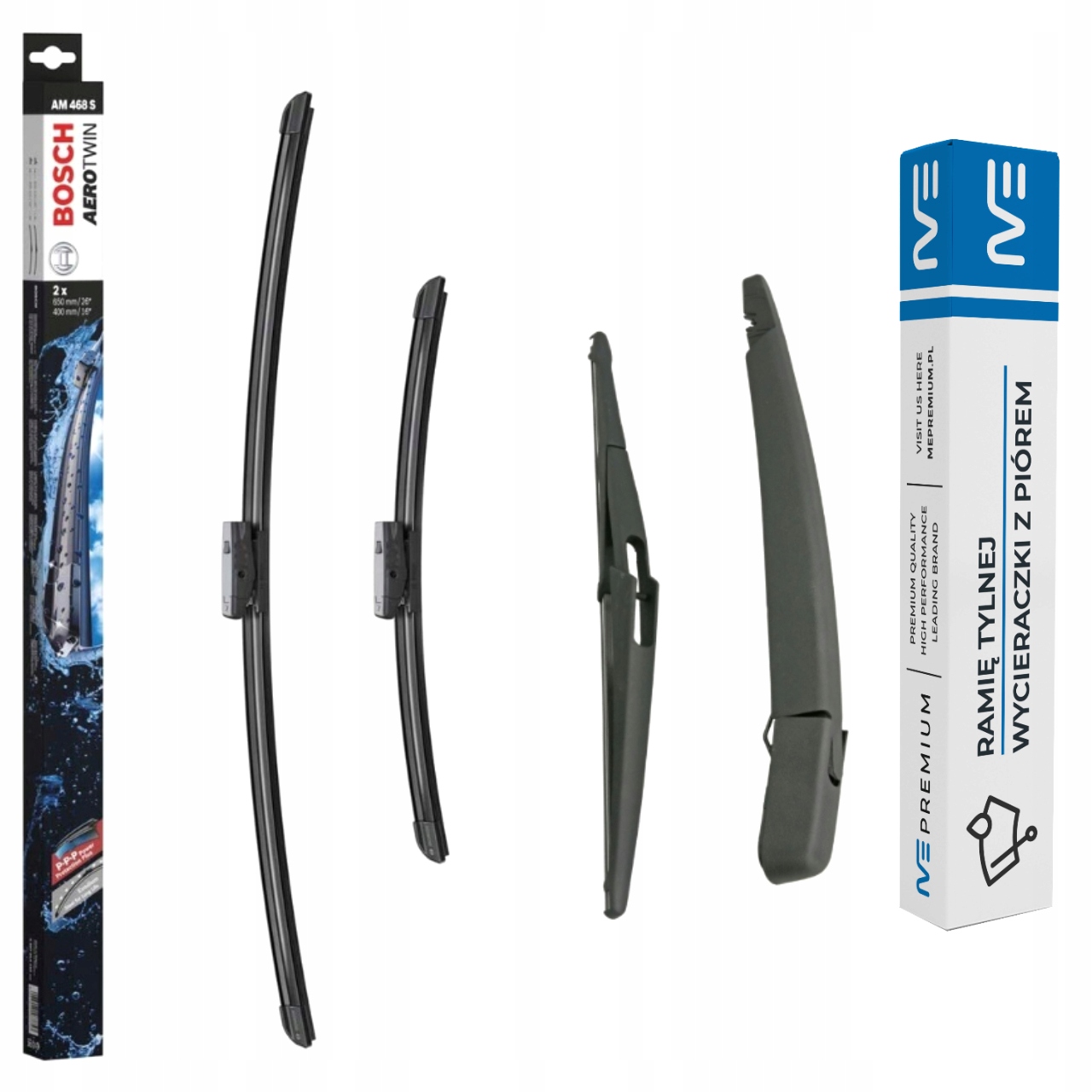 КОМПЛЕКТ СКЛООЧИСНИКІВ ПЕРЕД + ЗАД. FORD FOCUS II УНІВЕРСАЛ