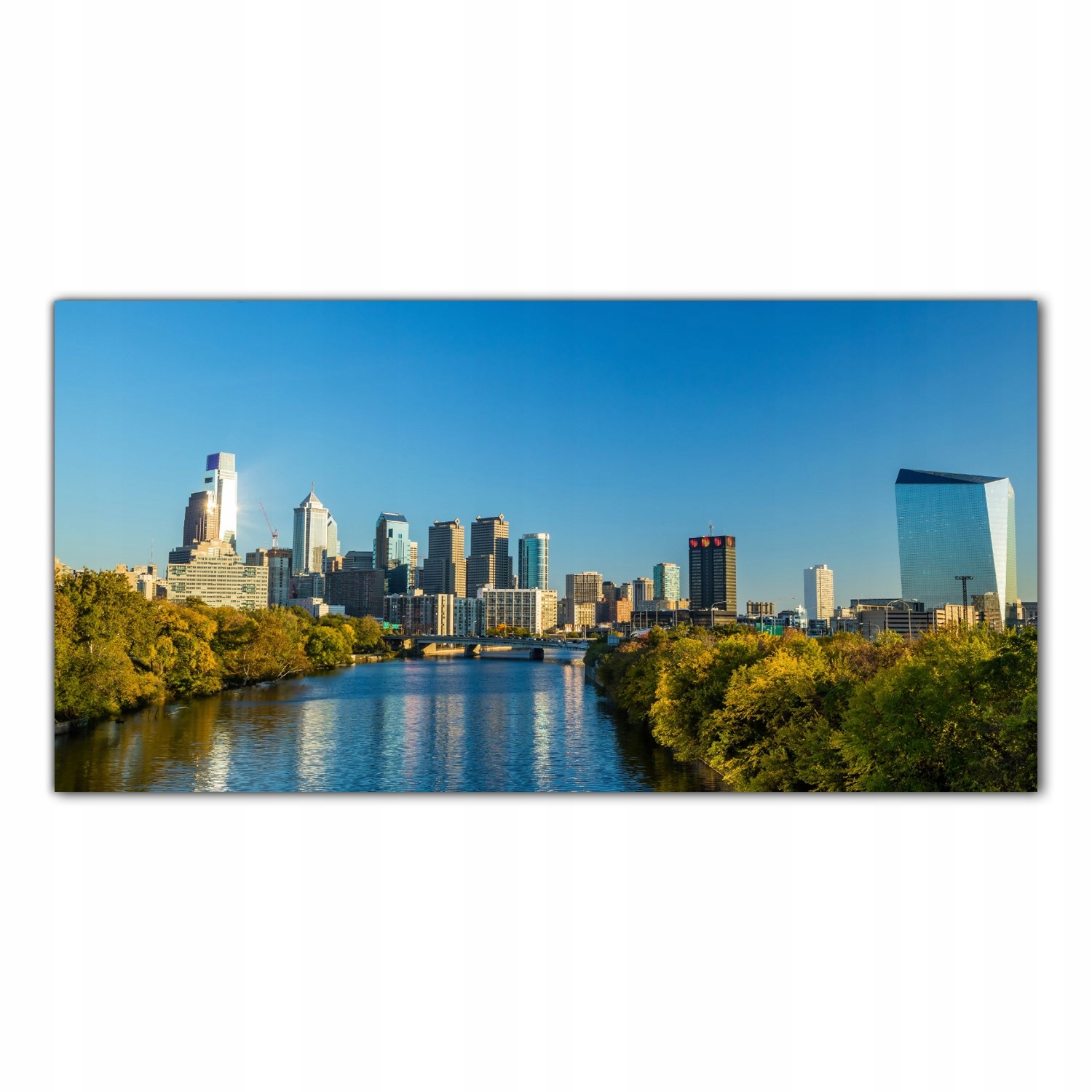 Philadelphia Pohled 100x50 Tvrzené sklo lacobel