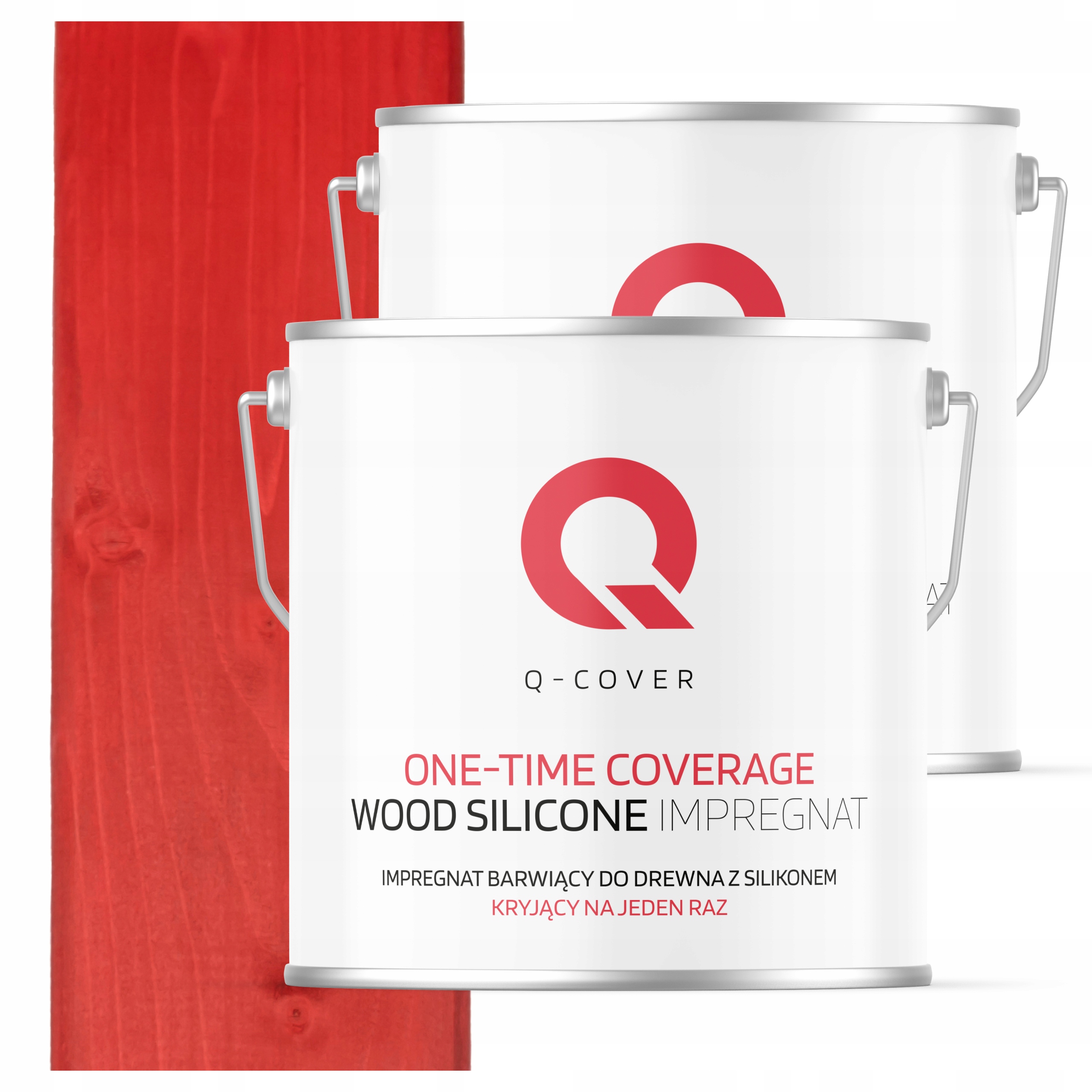 Impregnát na drevo Farba Pro S Voskom 5L Silná Farba Naraz Červená