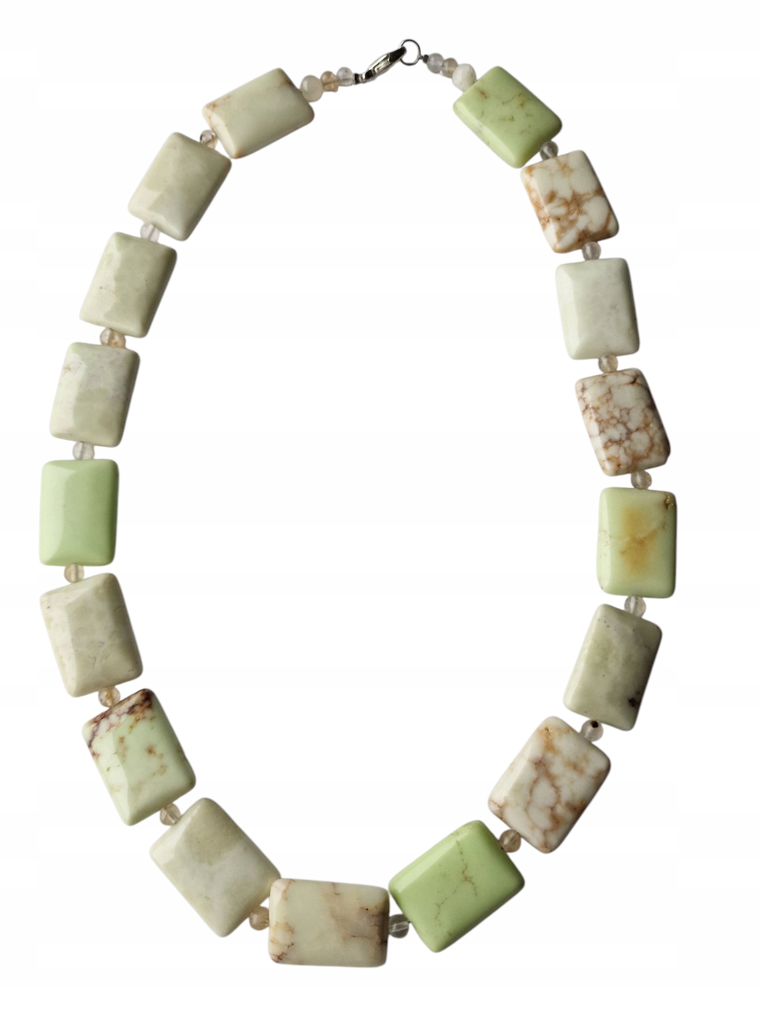 Chryzopraz Přírodní Náhrdelník Kameny Venuše Láska Síla Dobrá Aura