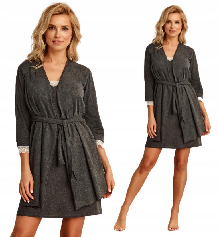 

Szlafrok damski Taro 2531 rękaw 7/8 bawełna roz.L