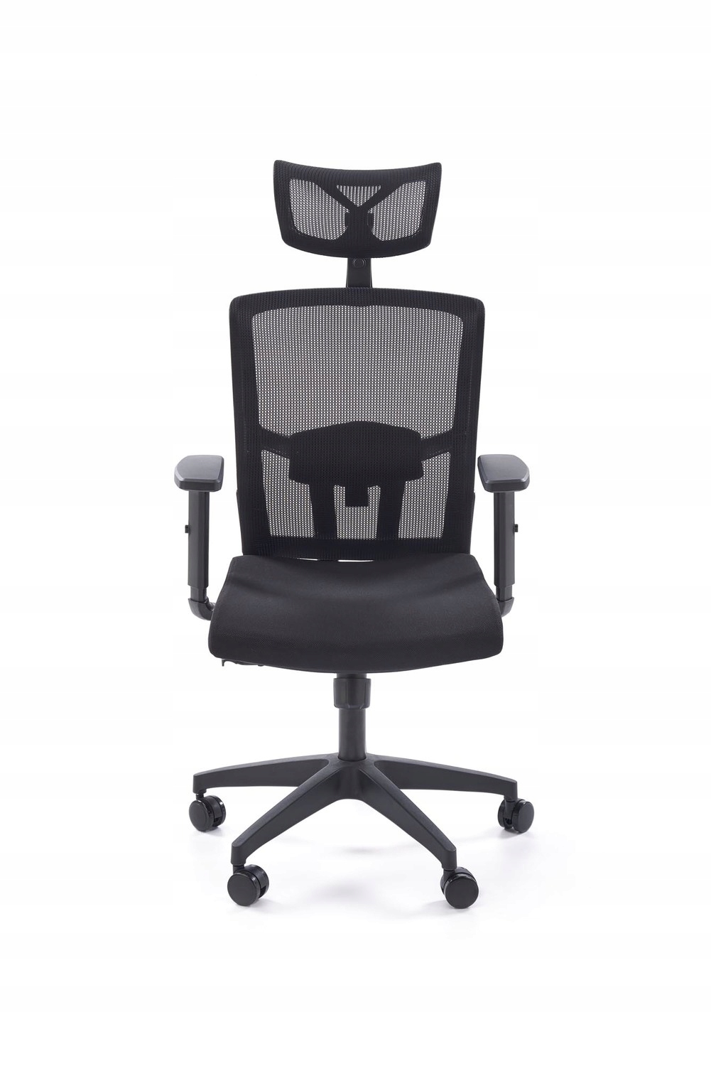 Fotel biurowy pracowniczy MASON czarny do 120 kg / ZGODNY Z NAJNOWSZĄ NORMĄ Kolekcja Fotele gabinetowe