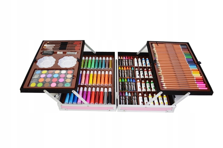 Velká Sada Na Malování Kreslení 145 elm kufr
