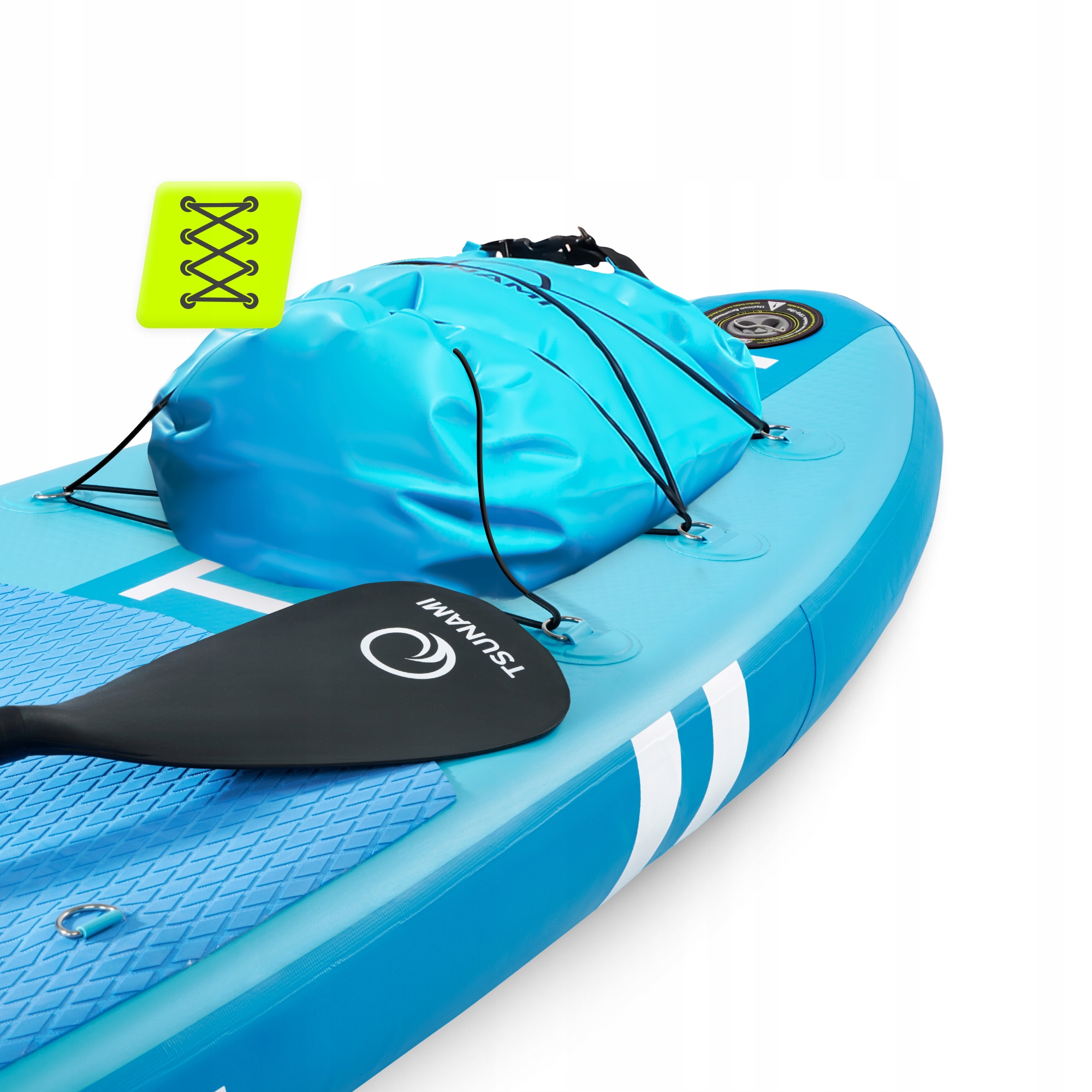 DESKA SUP TSUNAMI POMPOWANA PADDLE BOARD WIOSŁO KAJAK DO PŁYWANIA 320CM Kod producenta TSUNAMI T02