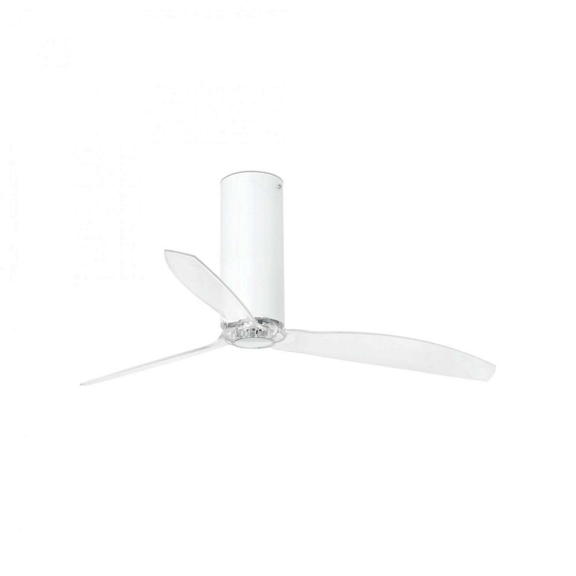 Stropný ventilátor Faro Tube Fan DC biely/transparentný, tichý, 6 rýchlostí