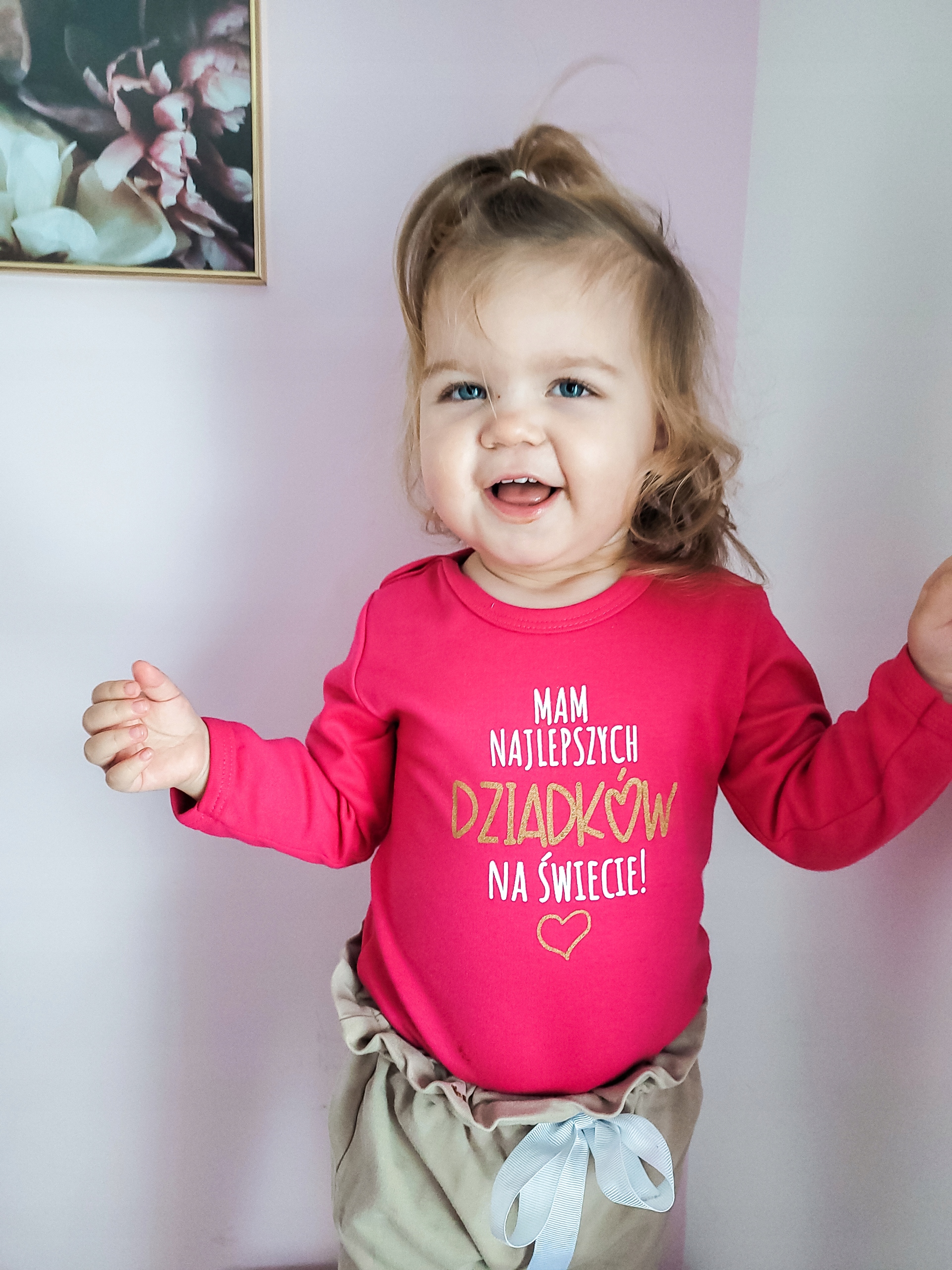 Body długi rękaw MAM NAJLEPSZYCH DZIADKÓW - 80 Rozmiar (new) 80 (75 - 80 cm)