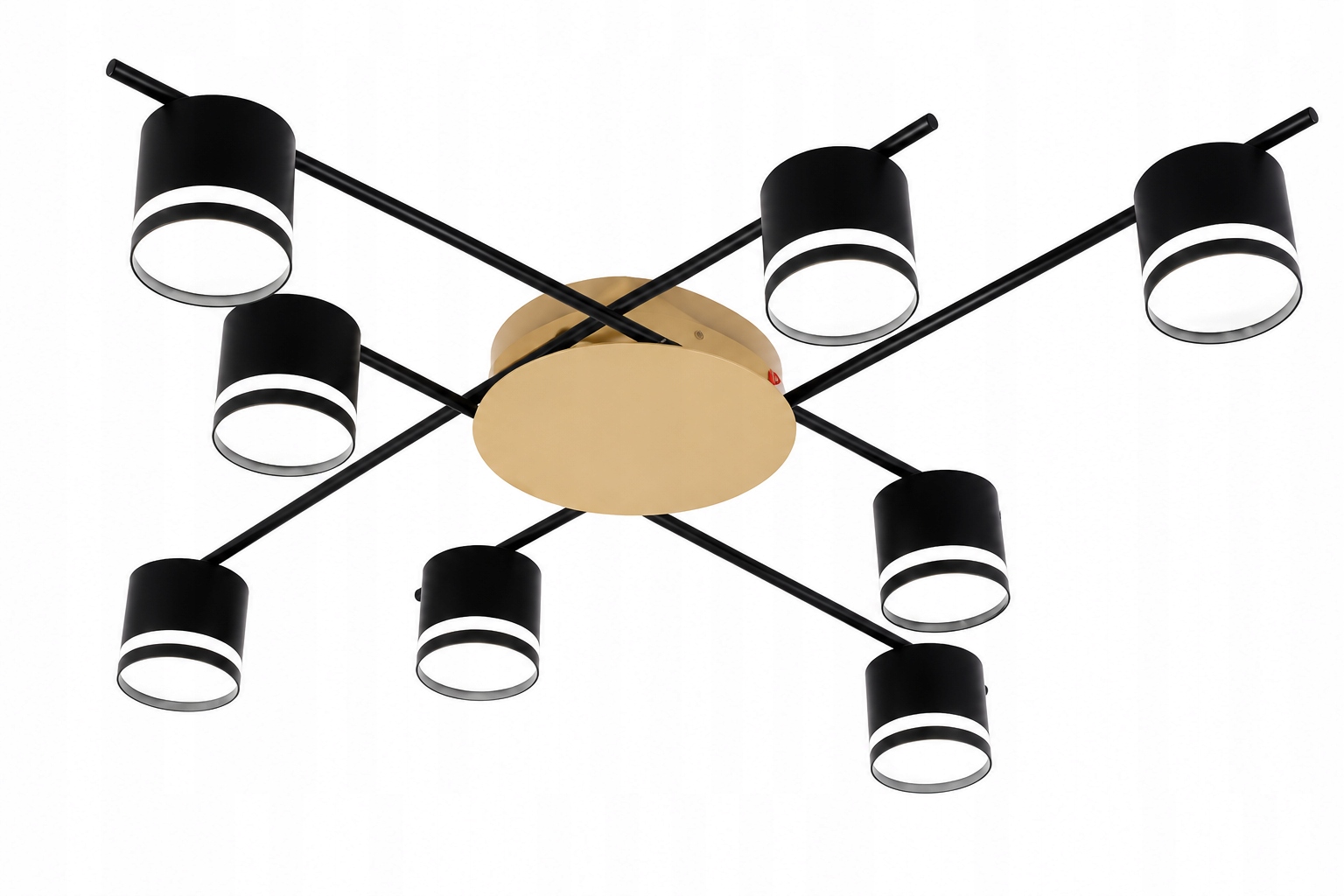 Stropní Lustr Loft Led 87 CM Černý Zlatý GX53 VARGODL1311