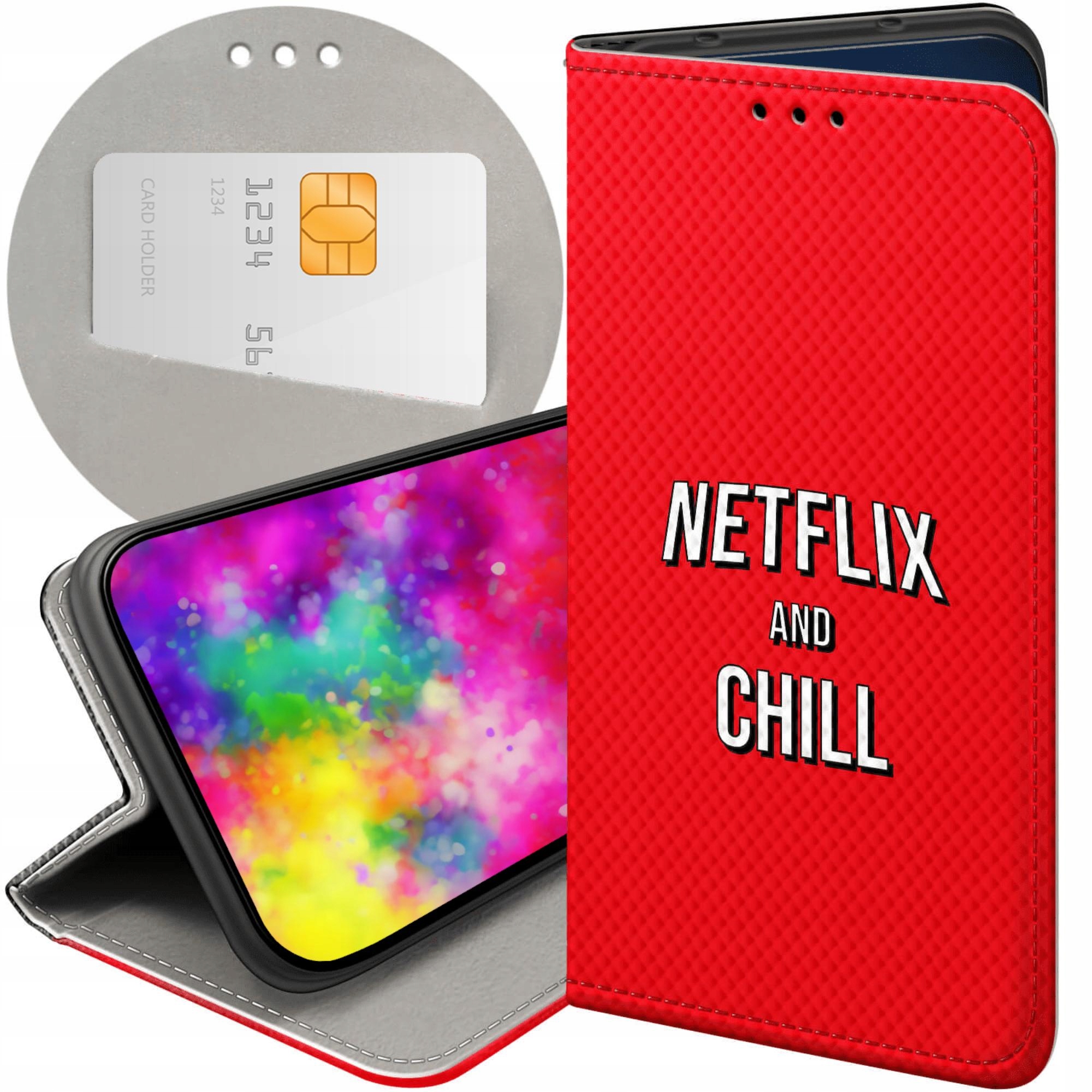 Etui Z Klapką Do Motorola Moto G14 Netflix Seriale Filmy Kino Futerał