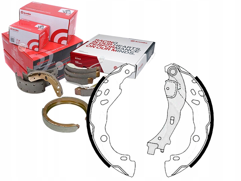 Sada Brzdových Čelistí Brembo 77362365 4241 L7 9