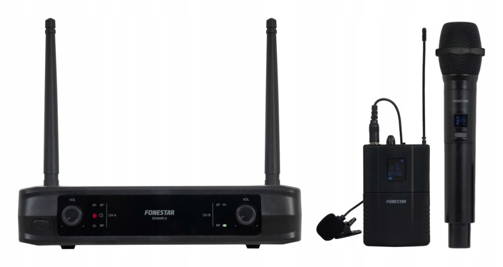 Fonestar SONAIR-2MP Sada ručního mikrofonu s pevnou frekvencí Uhf
