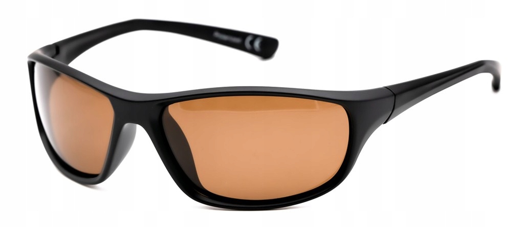 Okulary Korda Sunglasses Polarised Wraps Matt Black/ Brown