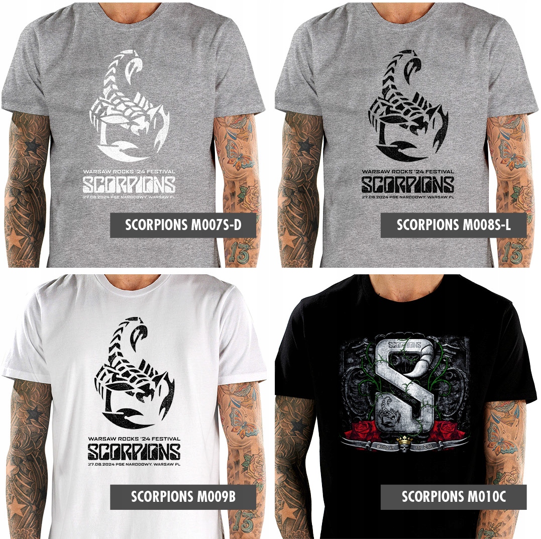 SCORPIONS WARSAW ROCKS FESTIVAL 2024 PGE NARODOWY T SHIRT KOSZULKA MĘSKA M Model SCORPIONS 2024