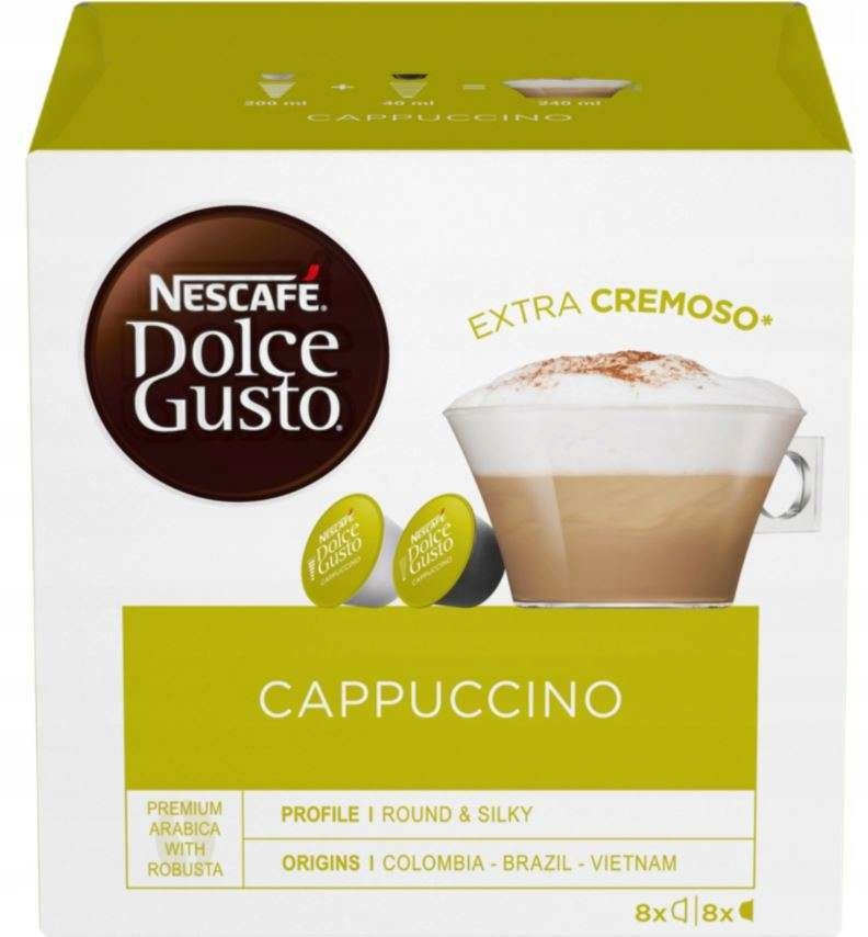 Dolce Gusto – Kit de 48 Capsules de Cappuccino Bicafé P/Machines