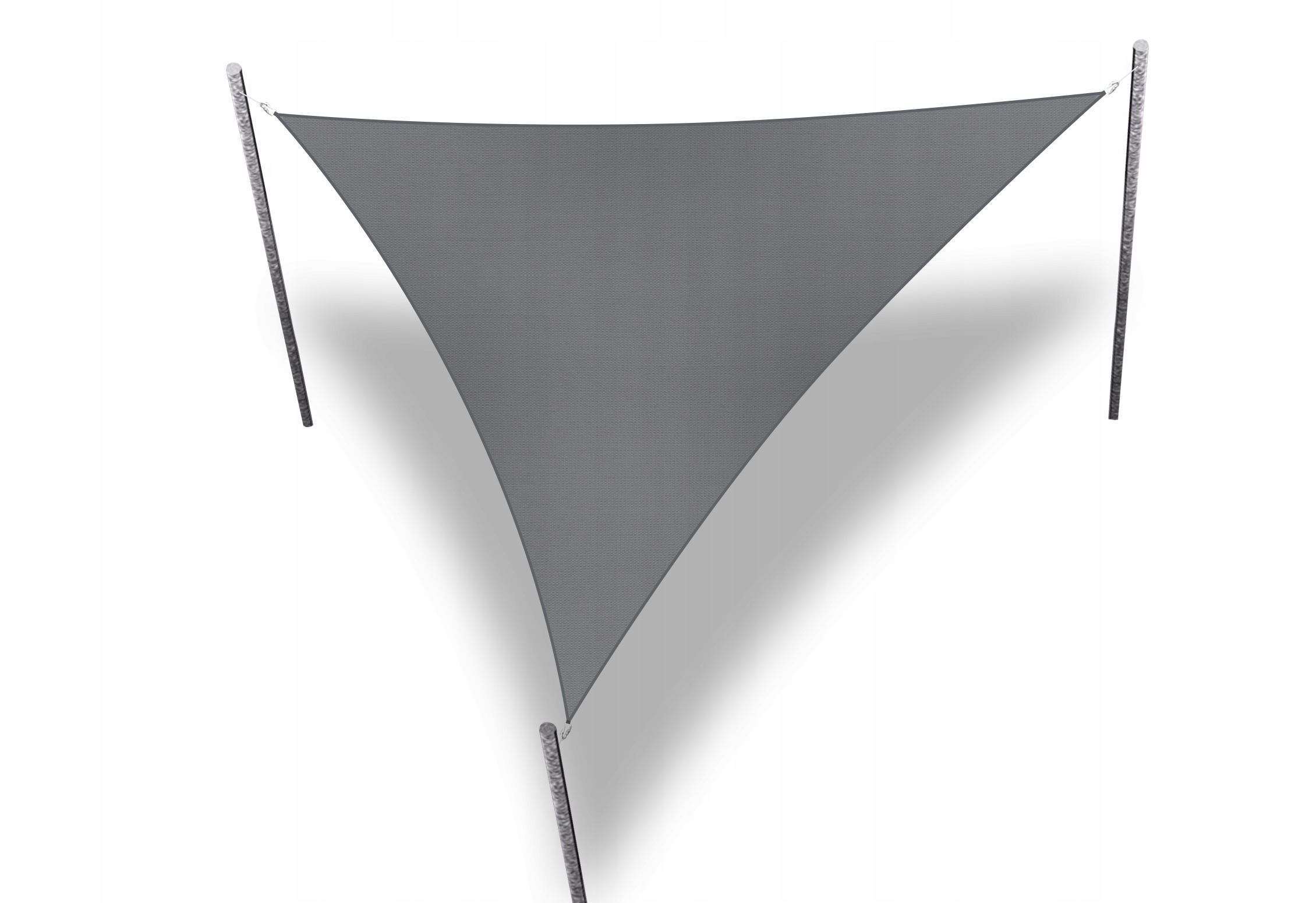Sluneční Plachta Vodotěsná Premium Trojúhelníková Střecha Šedá 5x5x7