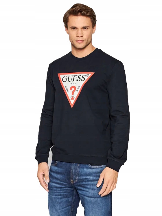 

Guess Bluza Męska Audley Cn Fleece Navy r. M