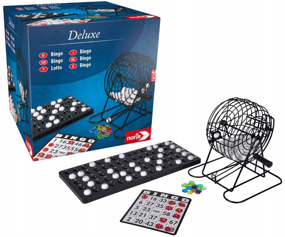 Noris Spiele GmbH Deluxe Gra Rodzinna Bingo 2-6 Spieler Lotto