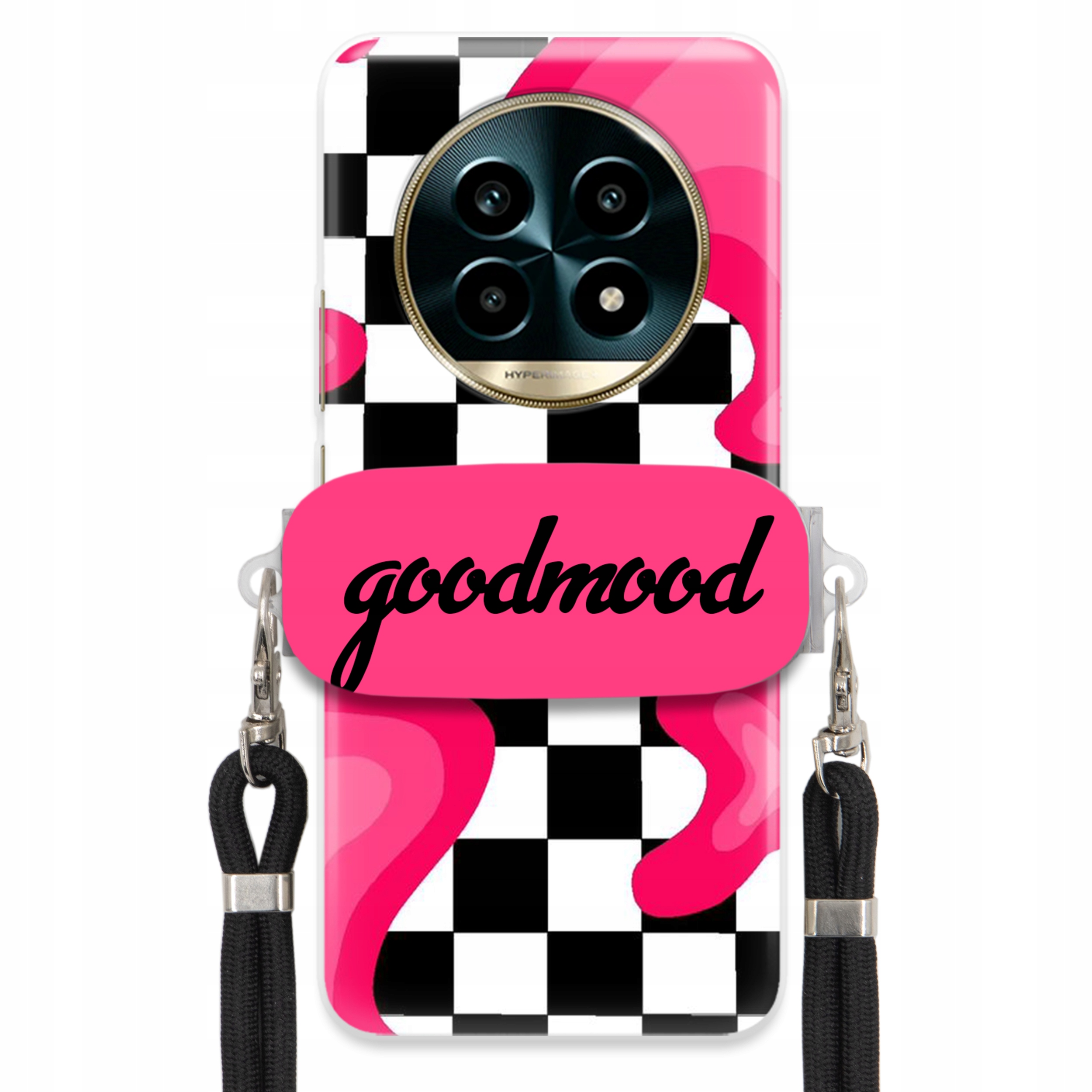 Puzdro Pre Realme 13 Pro 5G Sada Case Držiak Na Vodítko Čierna For Teen Splash