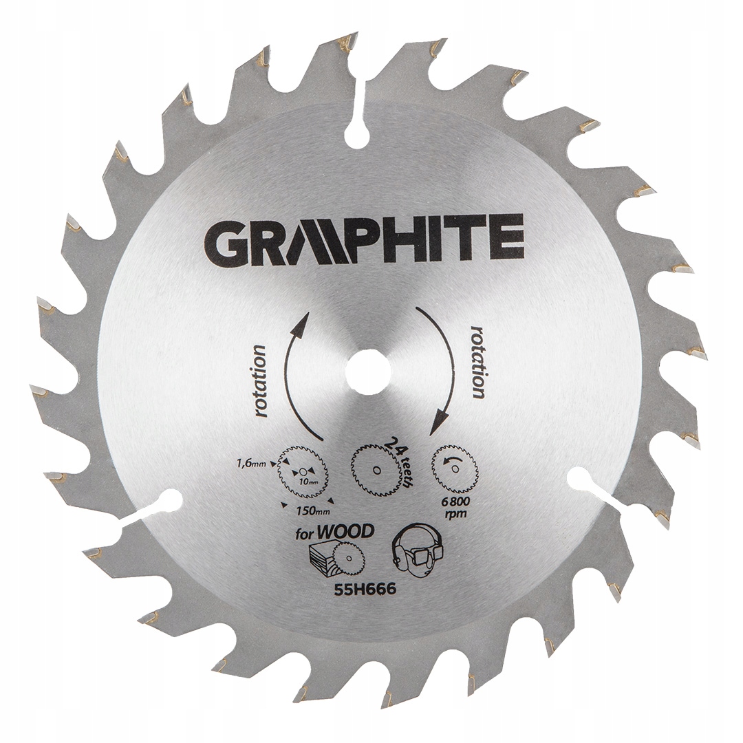 

Tarcza do pilarki widiowa 150x10mm Graphite 55H666